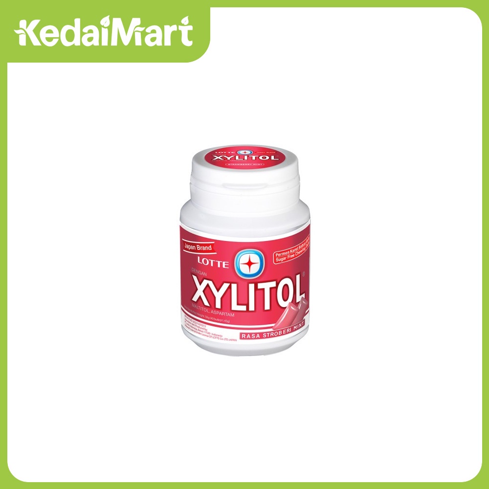 

Lotte Xylitol Gum Neo Strawberry Mint Botol 58 Gram