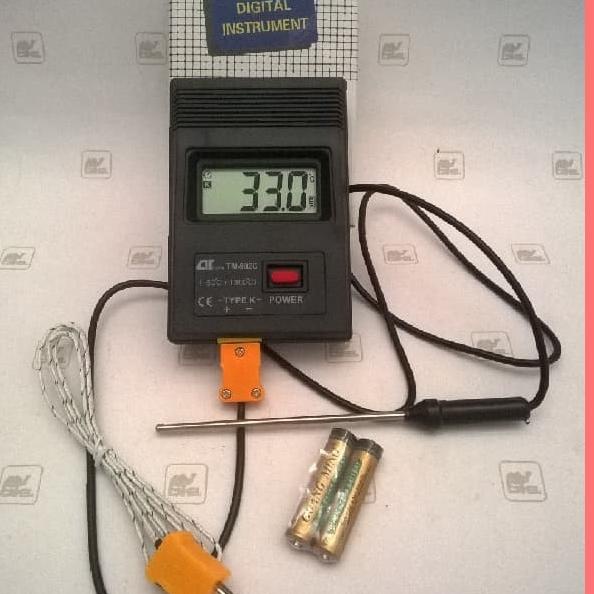 K Type Digital Thermometer + Thermocouple Probe