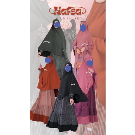 GAMIS HAFSA SET ORIGINAL GERAI MIKA / GAMIS SET CADAR / GAMIS GERAI MIKA / GAMIS BUSUI