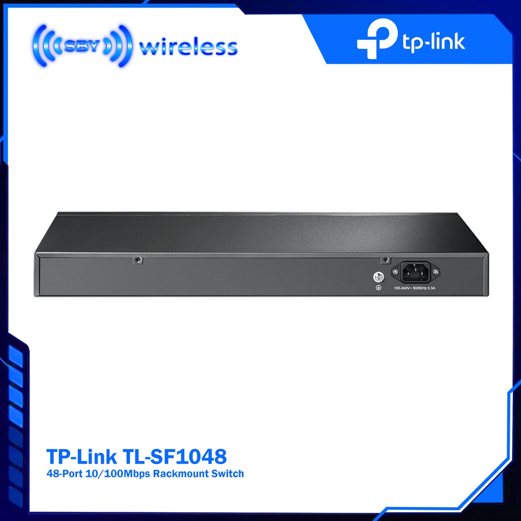 TPLINK TL-SF1048 FAST ETHERNET Switch Hub 48 Port 10-100Mbps Rackmount Switch TP-Link