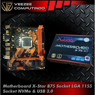 motherboard Mobo mainboard X-Star B75 xstar x star slot NVMe baru garansi murah
