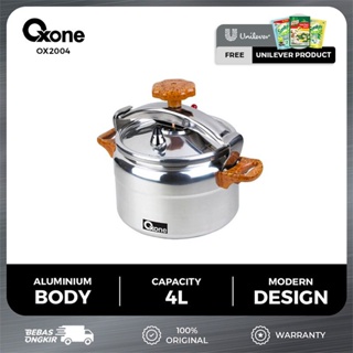 Oxone OX2004 Presto Panci Aluminium Pressure Cooker 4L Premium