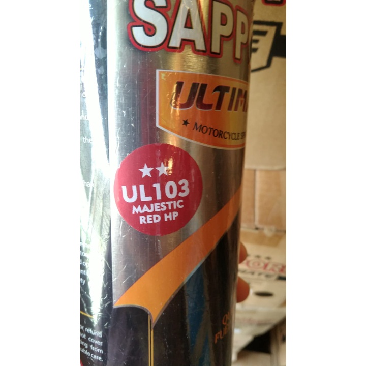 pilok pilox cat semprot sapporo 400ml saporo cat spray varian ul golden black ul105 ul103 majestic red ul106 sapphire black ul109 forest black ul101 moviistar blue hp  zx grey black ul108 ul105 lime green ul110 zx silver 400ml