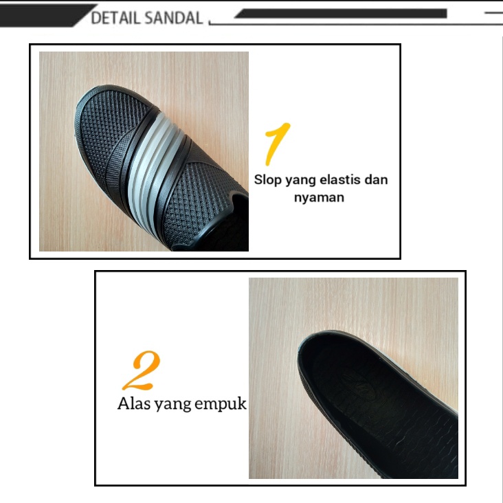 BB ATT SWL 482 Sepatu Karet Wanita Santai Slip On Anti Air Lentur Nyaman Kuat Ringan