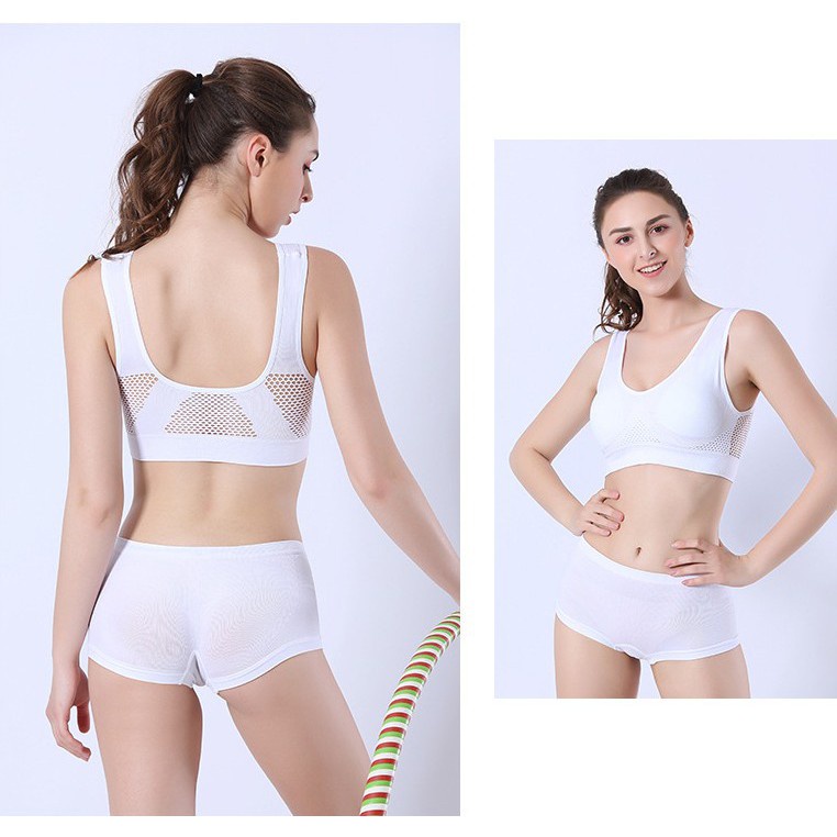 Skin-Friendly Hollow Mesh Sport Bra Seamless Large Size Sportsbra Seamless Large Size Underwear S6