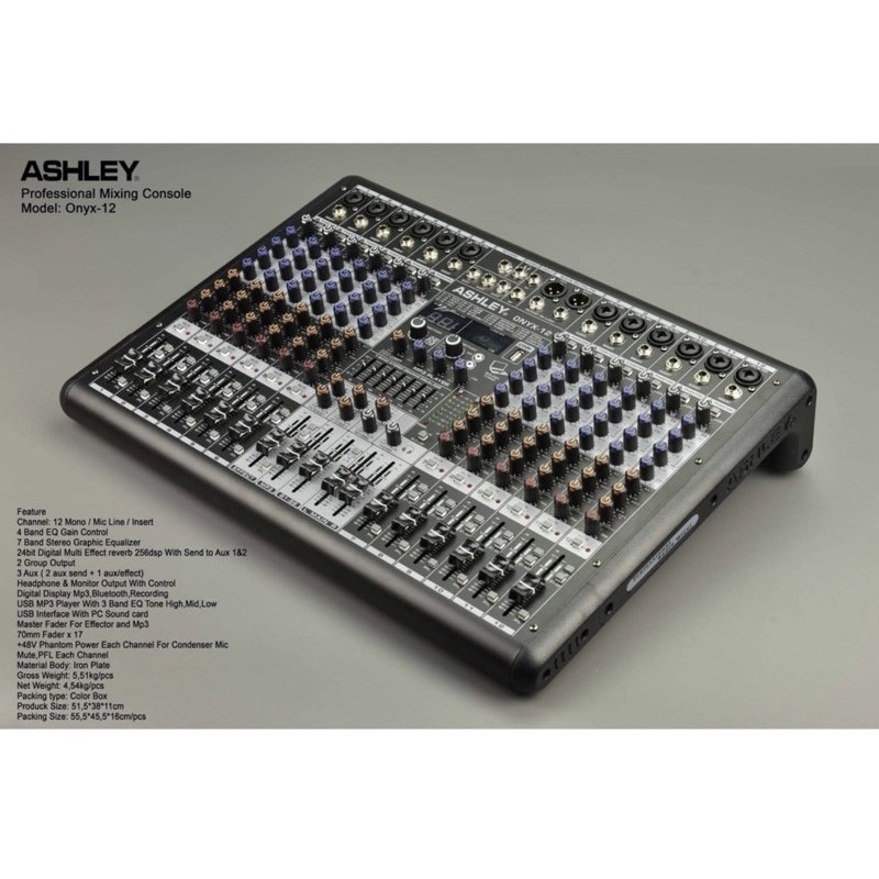 Jual mixer ashley ONYX12 onyx 12 original mixer 12 channel usb