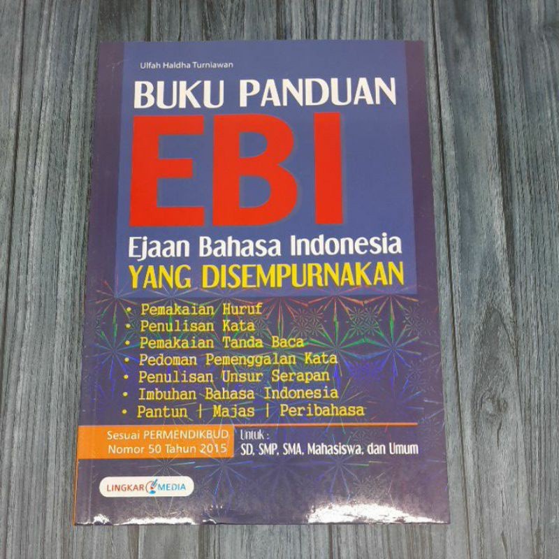 Jual Buku EBI Ejaan Bahasa Indonesia Yang Di Sempurnakan Untuk SD SMP ...