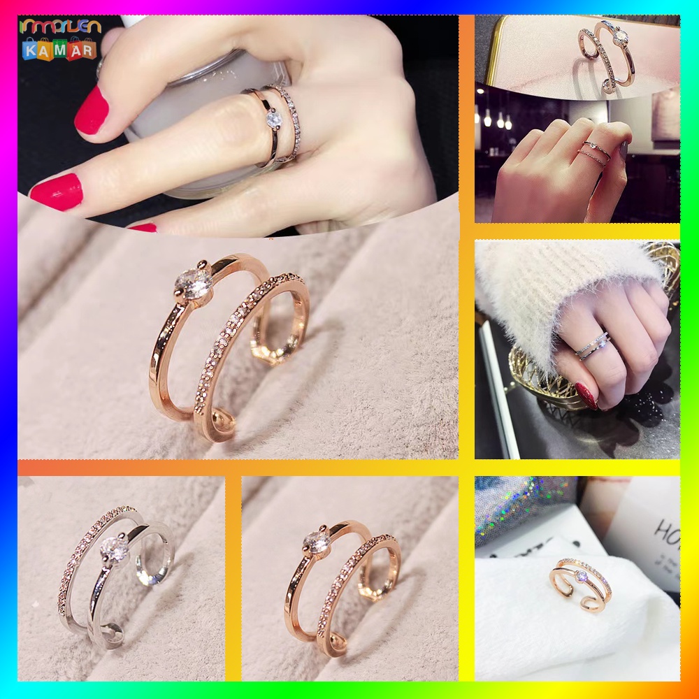 Cincin Perak/Cincin Berlian/Cincin Dapat Disesuaikan/Perhiasan Perak/Cincin Emas/aksesoris wanita