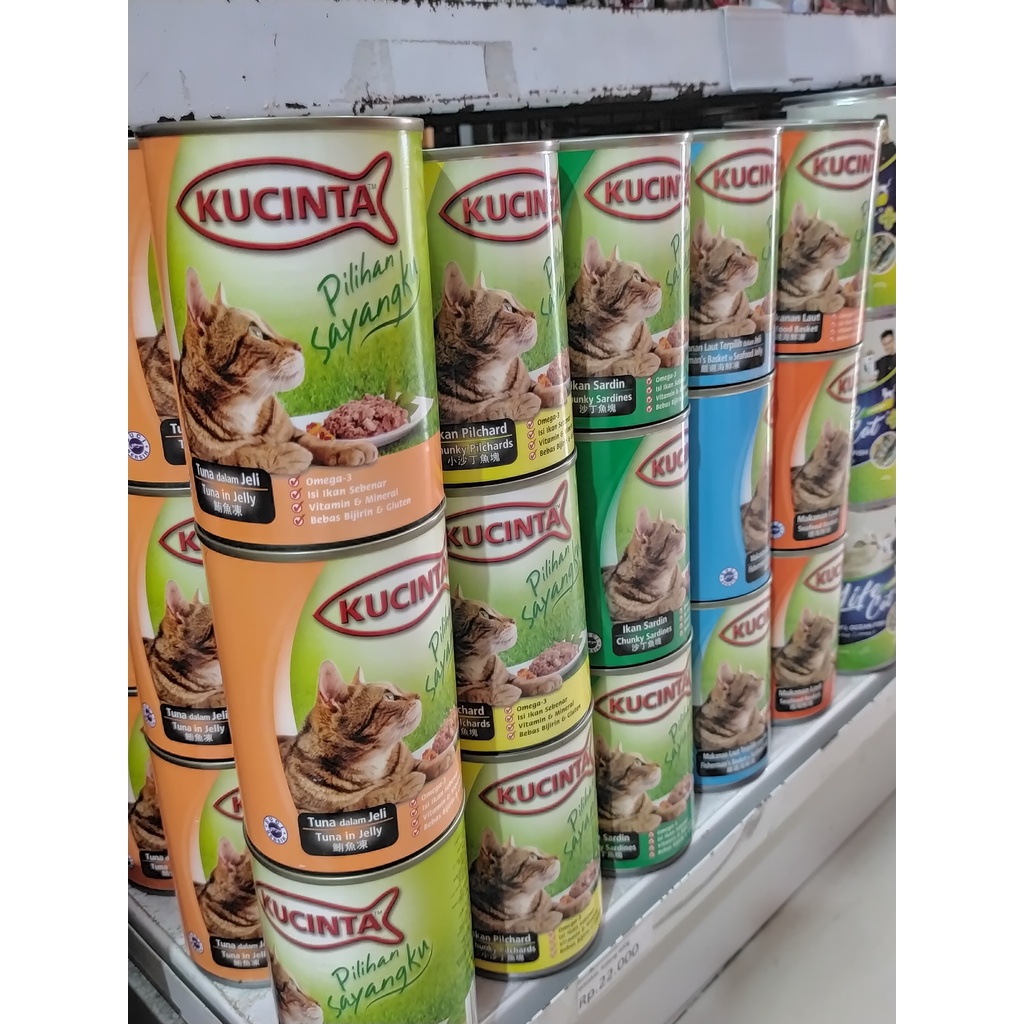 Makanan Kucing Basah Kaleng Kucinta 400gr All Varian