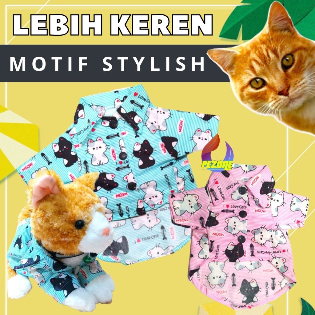 Baju Anjing / Baju Kucing / Kemeja Kucing / Hewan FEZONE