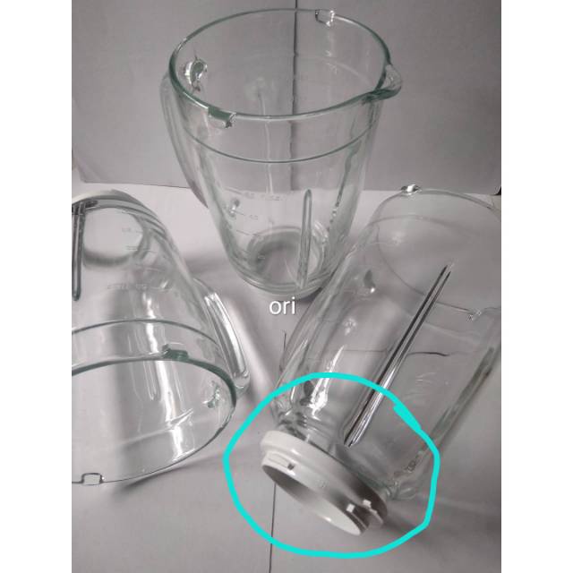 gelas blender kaca philips original