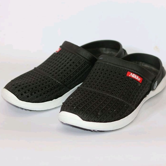 Nikko 8151 - Sepatu Sendal Karet Pria Dewasa Tali Belakang Anti Air Size 38 -42