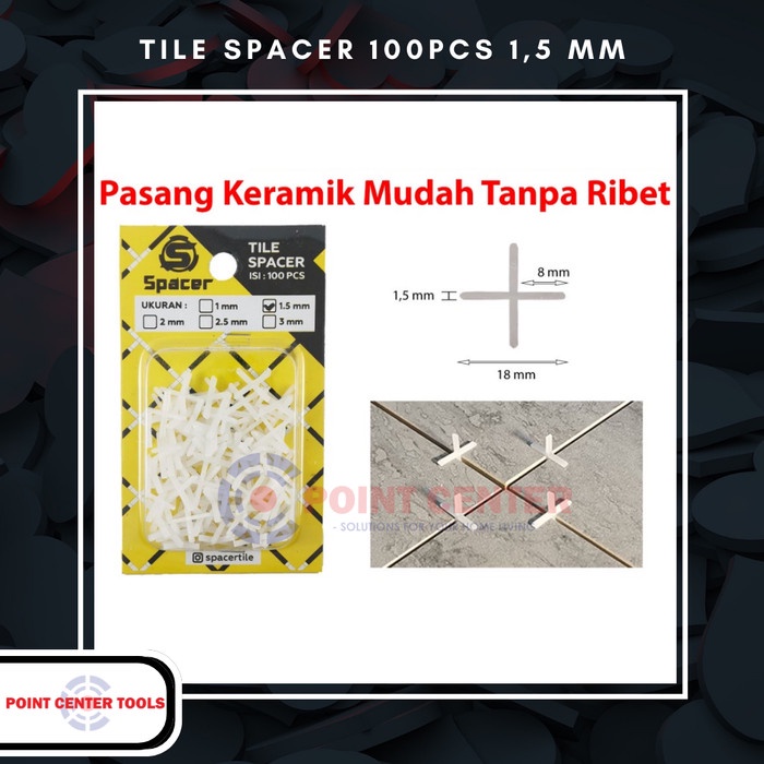 TERLARIS TILE SPACER 1,5MM/ CROSS / NAT KERAMIK 1.5 MM
