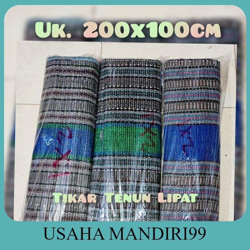 Tikar lipat kecil/tikar tenun benang ukuran 2m x 1m PROMO Murah