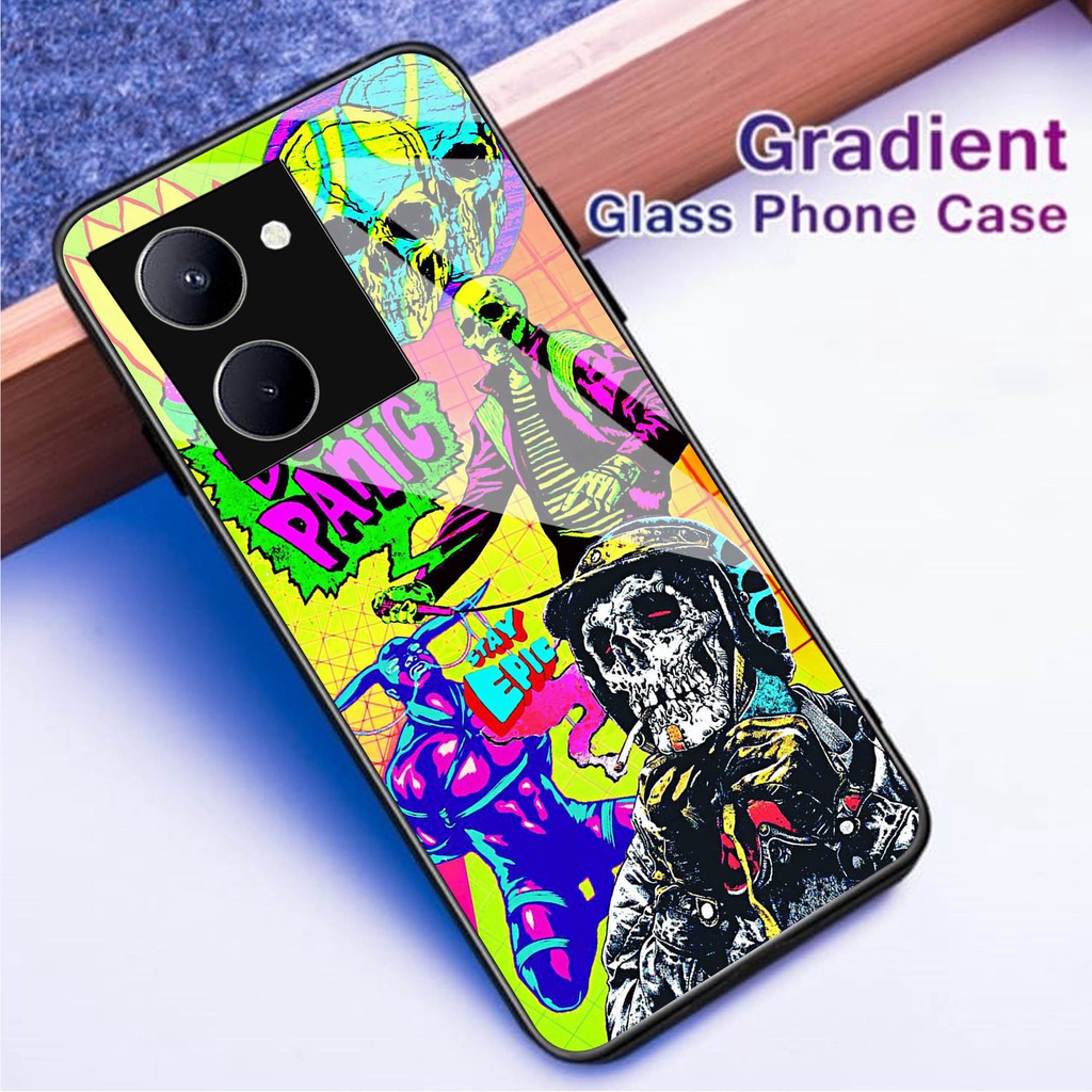 (Q35) Softcase Realme C33 - Softcase Kaca Realme C33 - Case Aesthetic Realme C33 - Case keren Realme
