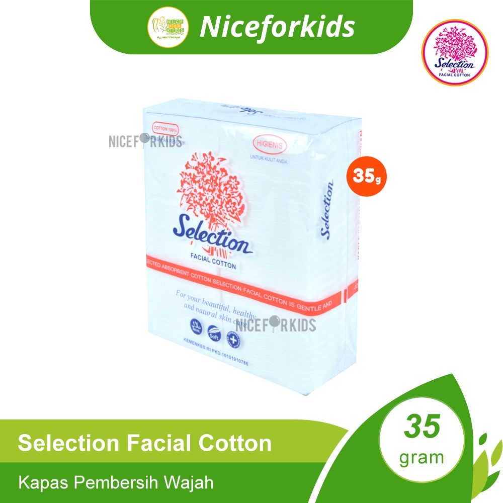 Selection Facial Cotton 35GR / Selection Facial Cotton 75GR / Kapas Pembersih Wajah / Kapas Wajah