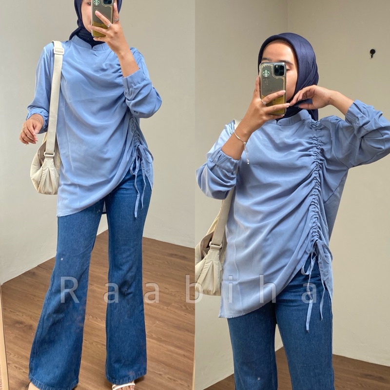 RAABIHA | Zyva Blouse Serut | Atasan Serut | Blouse Murah Lucu