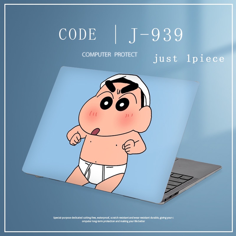 1pc Universal Custom Pola COD Gunda Crayon Shin Chan Stiker Penutup Laptop Untuk Lenovo E41-55 Ideapad 15s V14 G2 Ideapad 14s Skins Lukisan Notebook Stiker