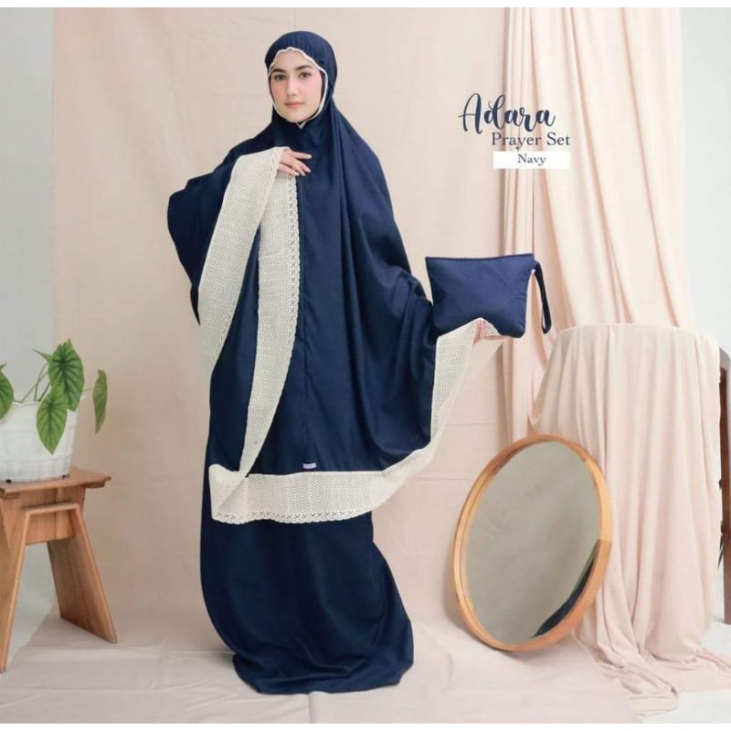 REAL PICK,,,MUKENA ADERA KATUN POLOS RENDA BALI JUMBO DEWASA PREMIUM TERMURAH