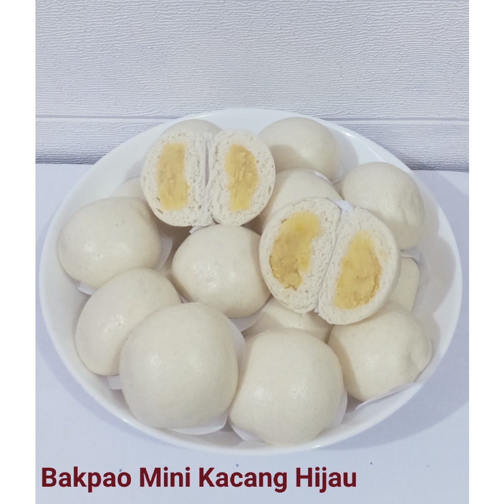 Bakpao Bandung Ananda REGULER Varian KACANG HIJAU Mini Bakpao Pao Bakpao Frozen Kukus / Goreng (PRE 