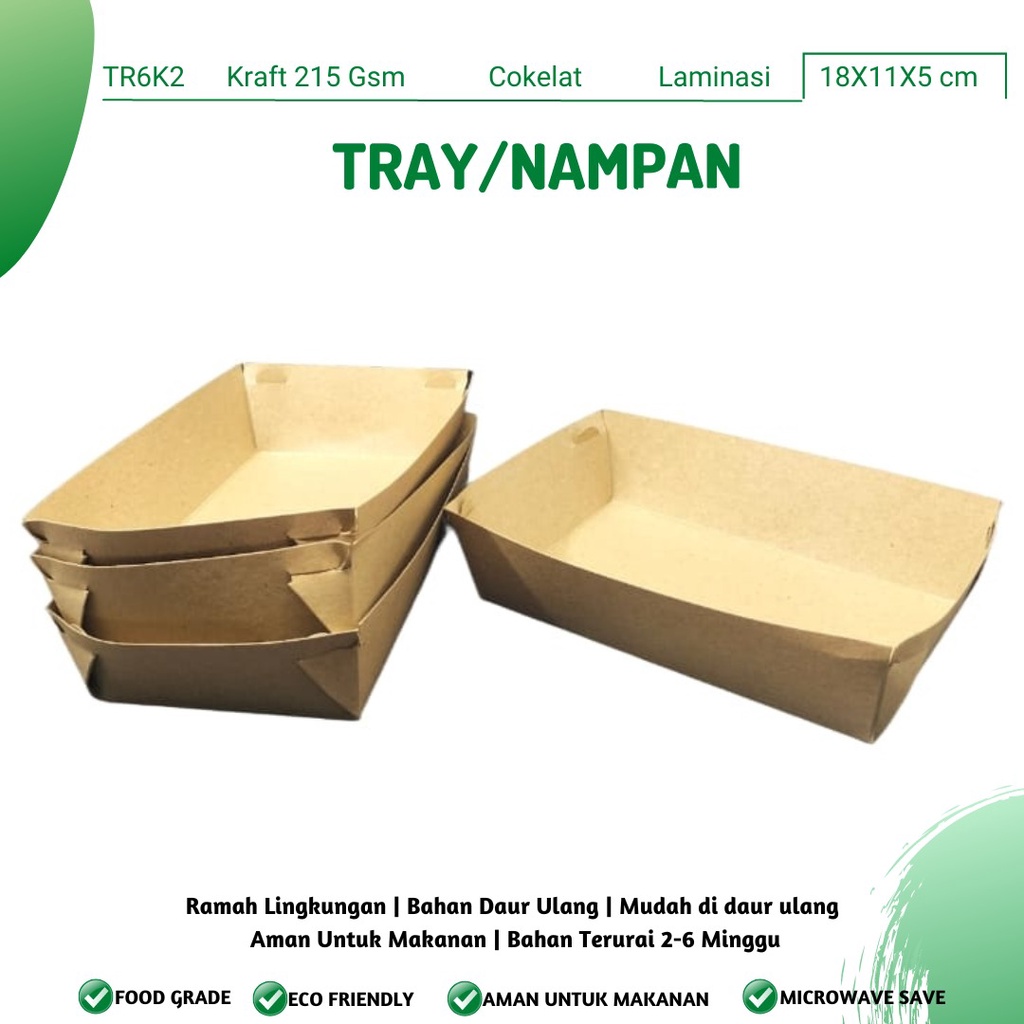 Food Tray Wadah Kentang Tray Food (TR6K2-Laminasi)