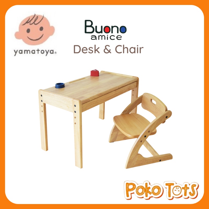 Yamatoya Buono Amice Desk And Chair Meja Belajar Anak WHS