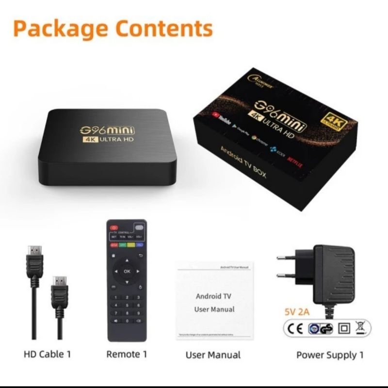 Android Tv Box G96 mini 8k Ultra HD