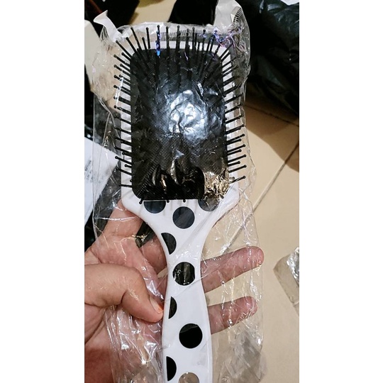 Serbagrosirmurah NSJ New Motif Sisir Jumbo Anti Rontok Hair Style Comb Rambut Wanita