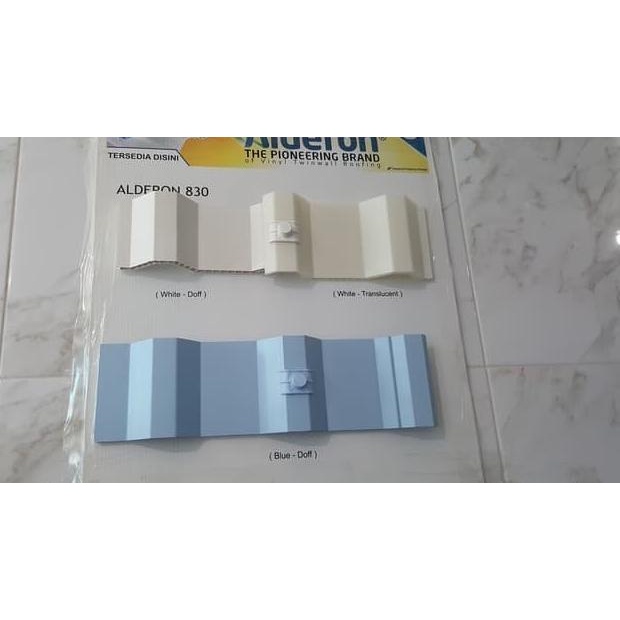 Atap uPVC Alderon - Putih, 1 M'