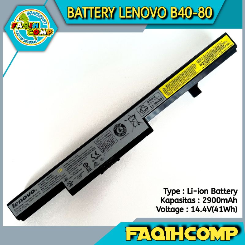 Baterai Original Lenovo B40 Series B40-70, B40-30, B40-45, B50 Series, B50-30, B50-45, B50-70, N40 Series, N40-30, N40-45, N40-70, N50 Series