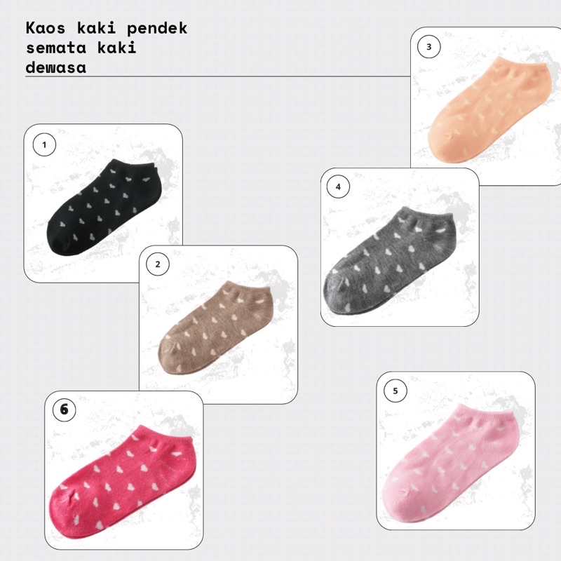 ( COD ) KAOS KAKI PENDEK PRIA WANITA / MATA KAKI POLOS / PILIH WARNA