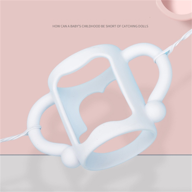 Mary Silicone Baby Bottle Holder Botol Susu Pembersih Mudah Easy Grip Hand Shank Untuk Minum Susu Bantu