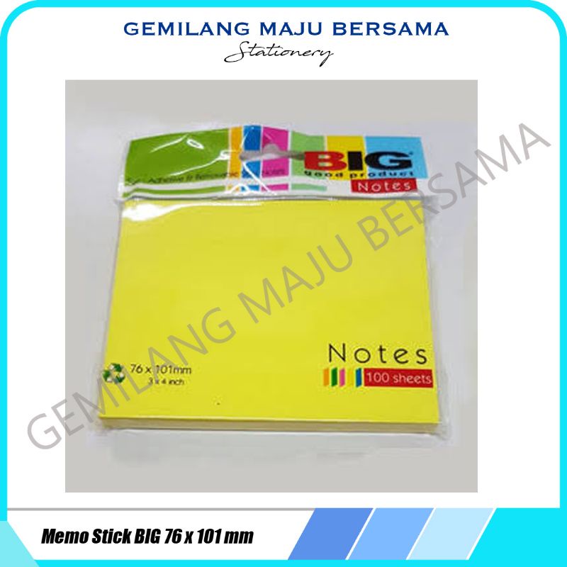 

Memo Stick / Sticky Note BIG 76 x 101 mm