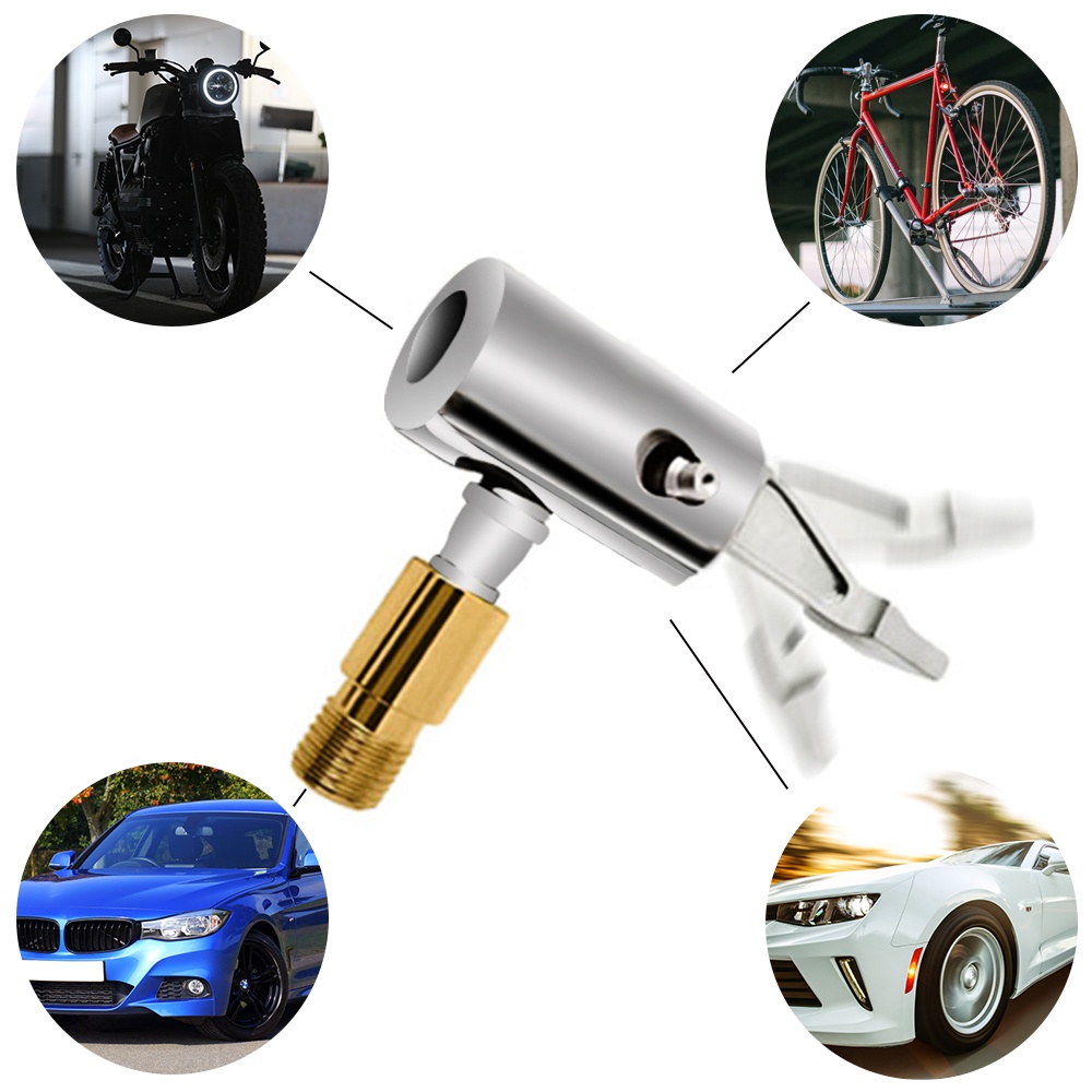 Hot Sale/Katup Konektor Pompa Pengisian Udara/Tire Inflation Chuck/Air Nozzle Air Nozzle Adapter/Aksesoris Adaptor Pipa Gas/Cocok Untuk Sepeda &amp; Motor &amp; Mobil