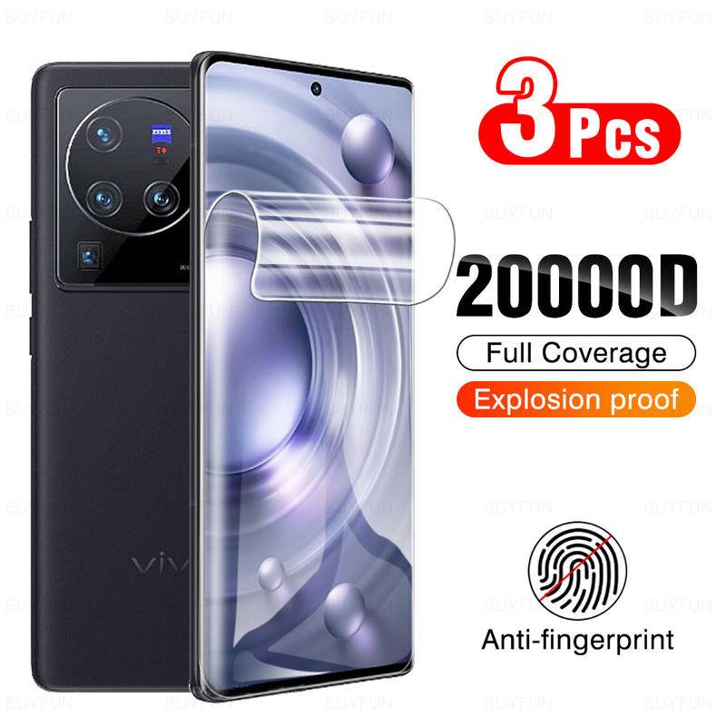 1-3 Pcs Pelindung Layar Hydrogel Untuk Vivo X80 Y67 Pro