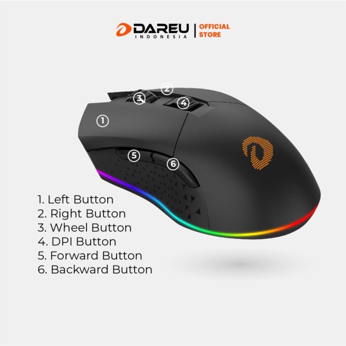 Mouse Gaming EM-901 Dual Mode Wired Wireless EM901 RGB