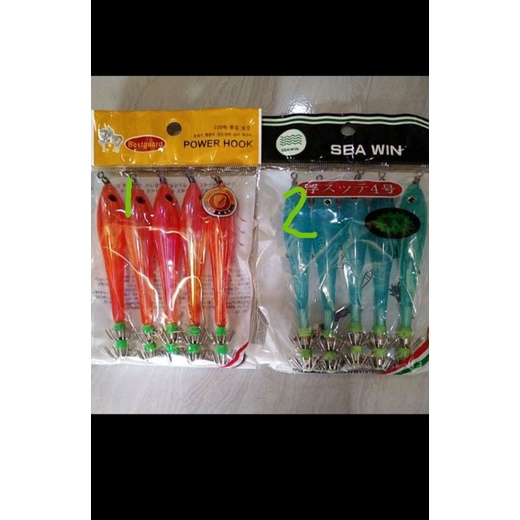 apolo/umpan cumi bentuk ikan