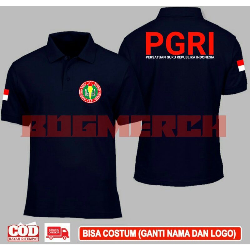 KAOS POLO LENGAN PENDEK PGRI/KAOS BERKERAH PGRI/TOPI PGRI