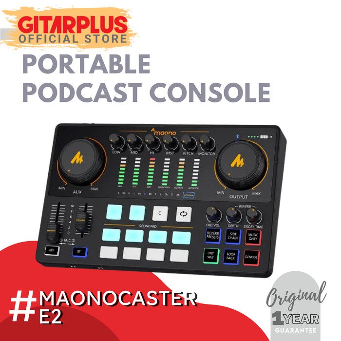 MAONOCASTER E2 Portable Live Streaming & Podcast Soundcard maono