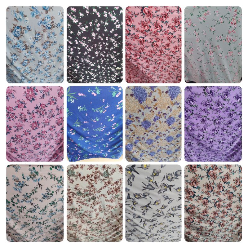 Kain premium silk motif / bahan armani silk