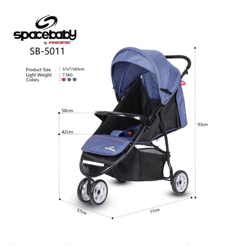 Spacebaby Baby Stroller 5011 Kereta Dorong Bayi Space Baby