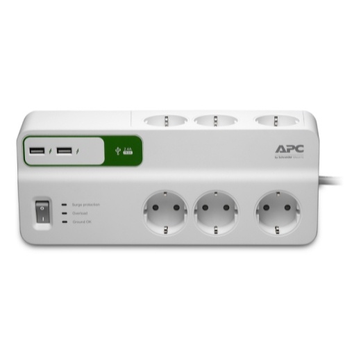 Socket Surge Protector APC PM6U-GR 6oulets- Colokan Anti Petir PM6U-GR