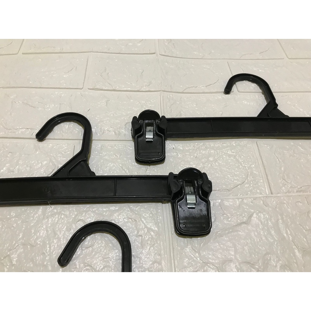 Hanger Jepit 20cm,25cm,30cm Celana Hitam /Gantungan Jepit Plastik code AI S, M, LHitam