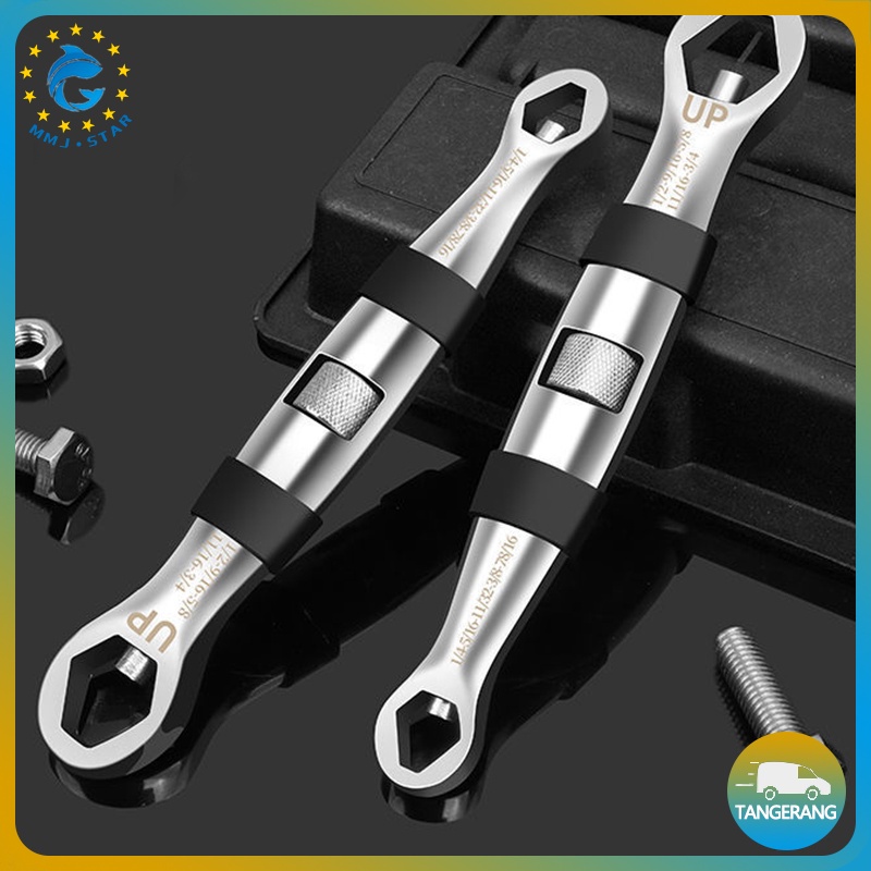 Kunci Ring Pas Rachet Universal/Kunci Pas Double-Head Key Ratchet/Double Head Adjustable Wrench