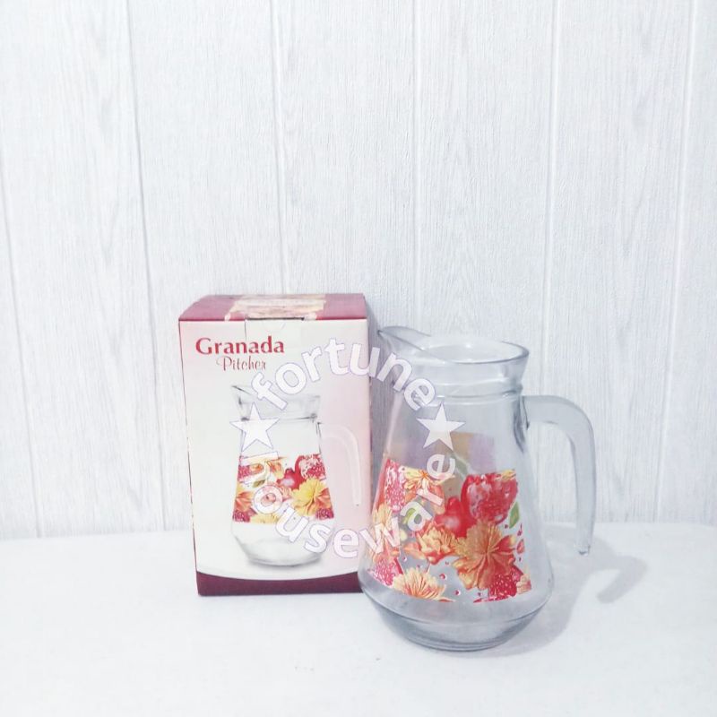Pitcher Granada / Teko Kaca / Water Jug Kaca Beling