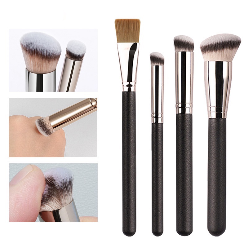 Brush Concealer Foundation Bahan Fiber Lembut Tahan Lama Untuk Makeup