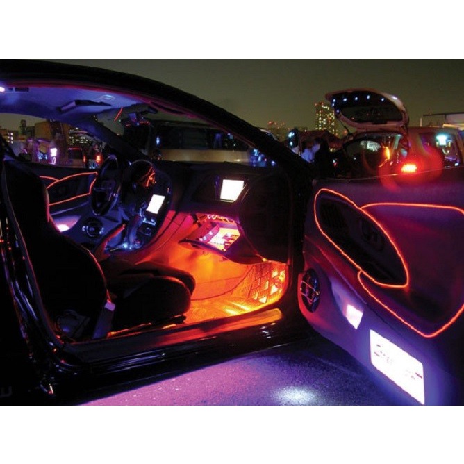 Lampu LED Strip Neon Glow Light EL Wire Flexible CCFL Harga Per Meter