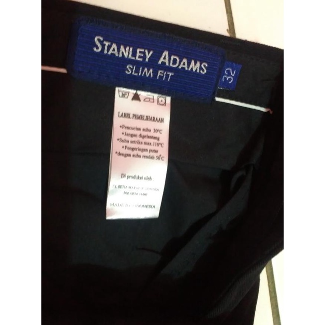 celana bahan stanley adam - Cokelat, 27