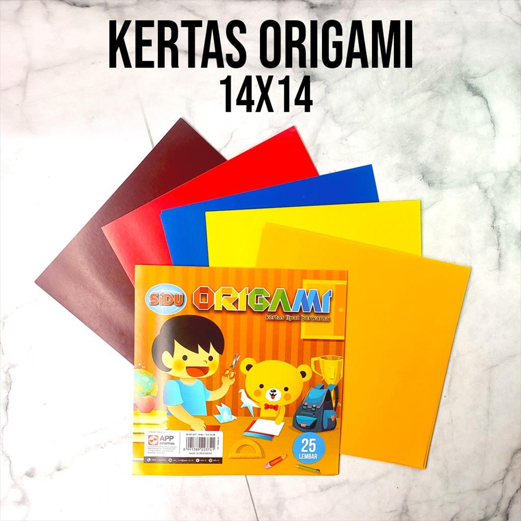 MJS 934. Kertas Origami Kertas lipat Kertas Warna SIDU