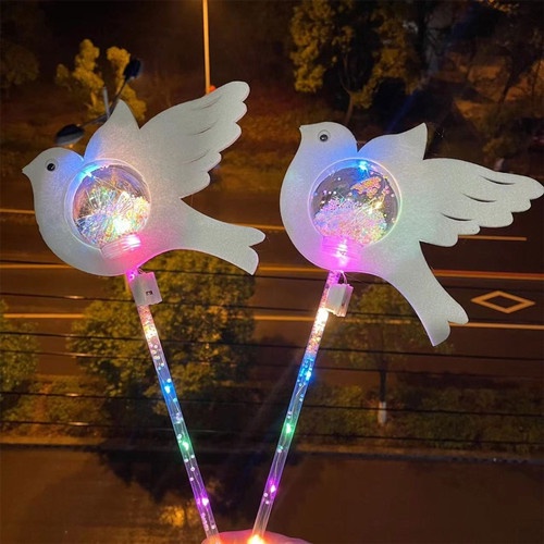 Mainan terbaru Tongkat Sihir Bentuk Burung Merpati Dengan Lampu LED